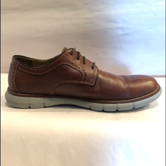 Johnston & Murphy Holden Plain Toe Men’s Shoe Size 9M Mahogany Full Grain